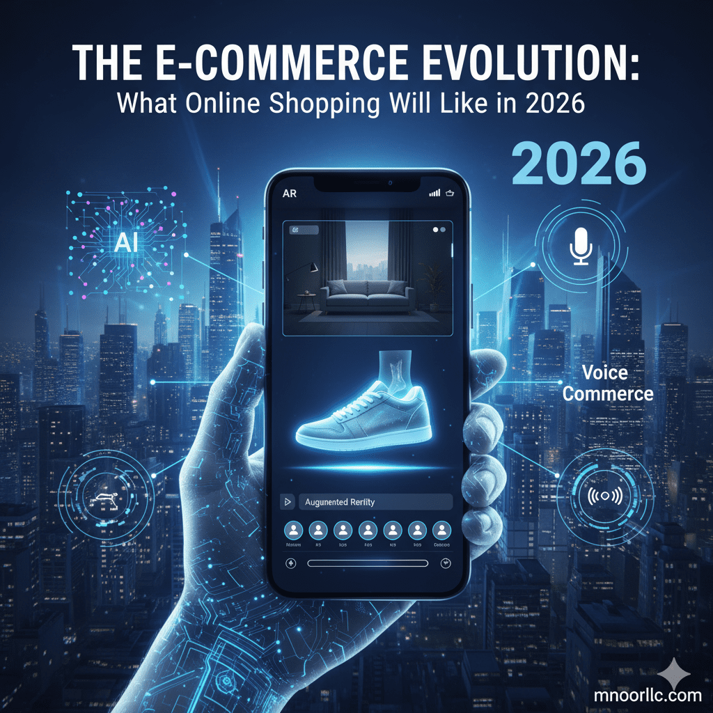 Future of E-commerce 2026, AR Shopping Trends, AI Personalization, Voice Commerce