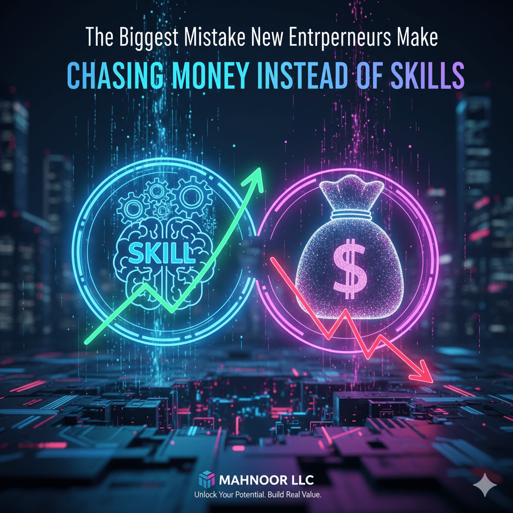 The Biggest Mistake New Entrepreneurs Make: Chasing Money Instead of Skills