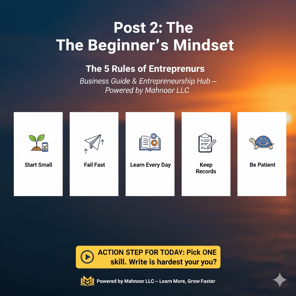 Post 2: The Beginner’s Mindset — The 5 Rules of Success
